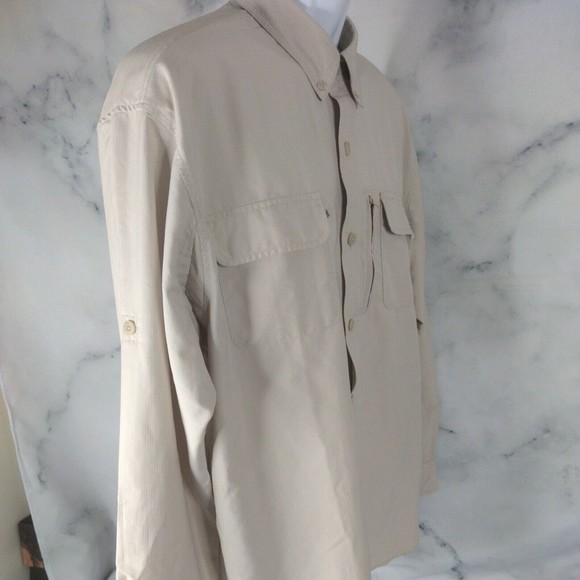 Duluth Trading Co Long Sleeve Fishing Shirt Mens Large 100% Nylon - Picture 4 of 10